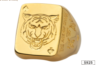 "The Dynasty — Tiger Year Zodiac Silver Statement Ring"