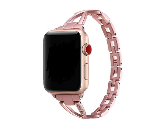 "The Circuit — Diamond-Set Stainless Steel Watch Band"