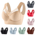 PIFAME Women Comfort Lightweight Wireless Bras Posture Correcting Bra for Seniors Plus Size Full Coverage Soft Everyday Bra