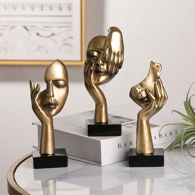 The Rodin — European Abstract Resin Sculpture for Modern Decor