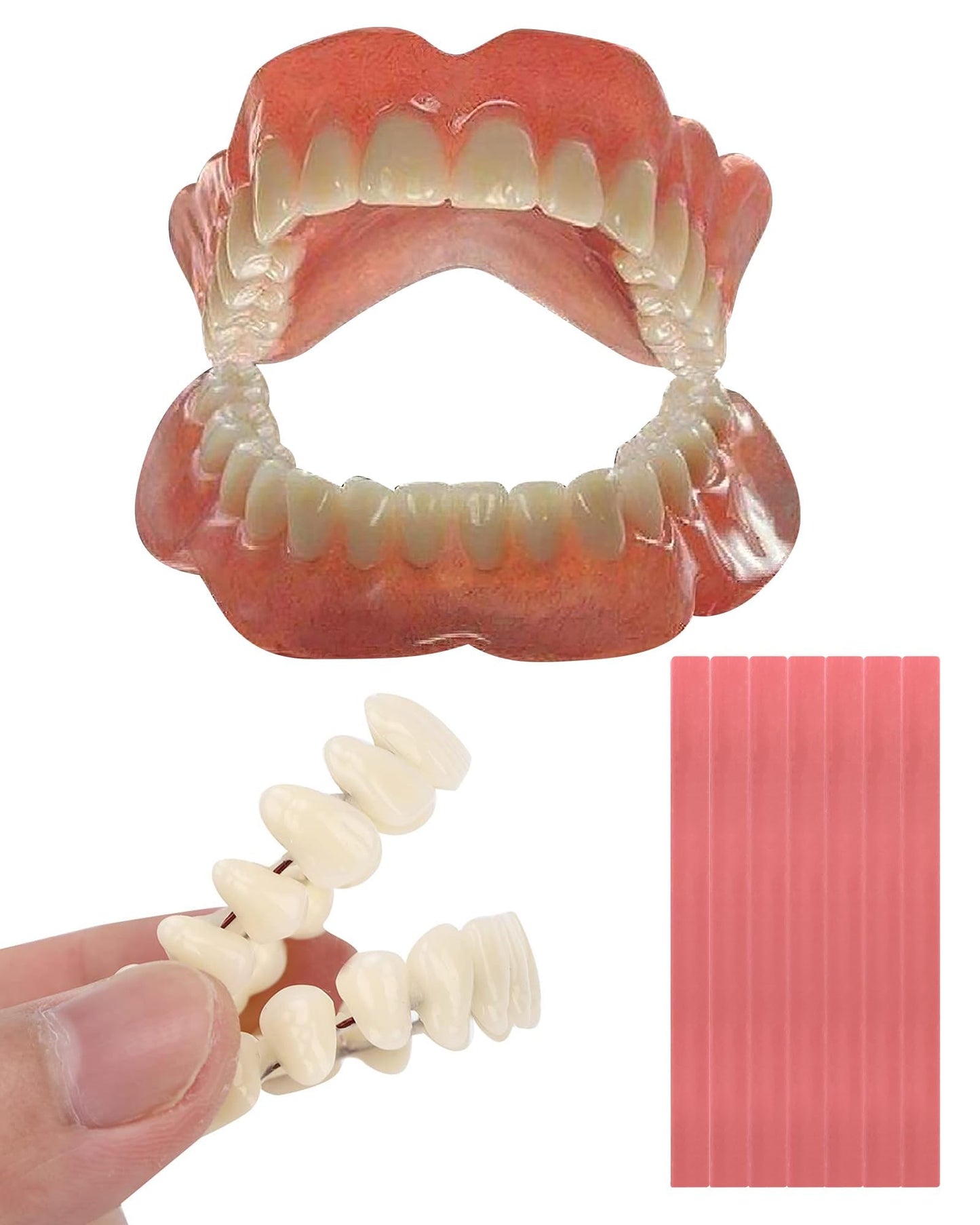 VOXXC Dentures DIY Kit Create Your Perfect Smile at Home: DIY Denture Fake Teeth Kit - Easy Affordable and Customizable Denture Solution-C3