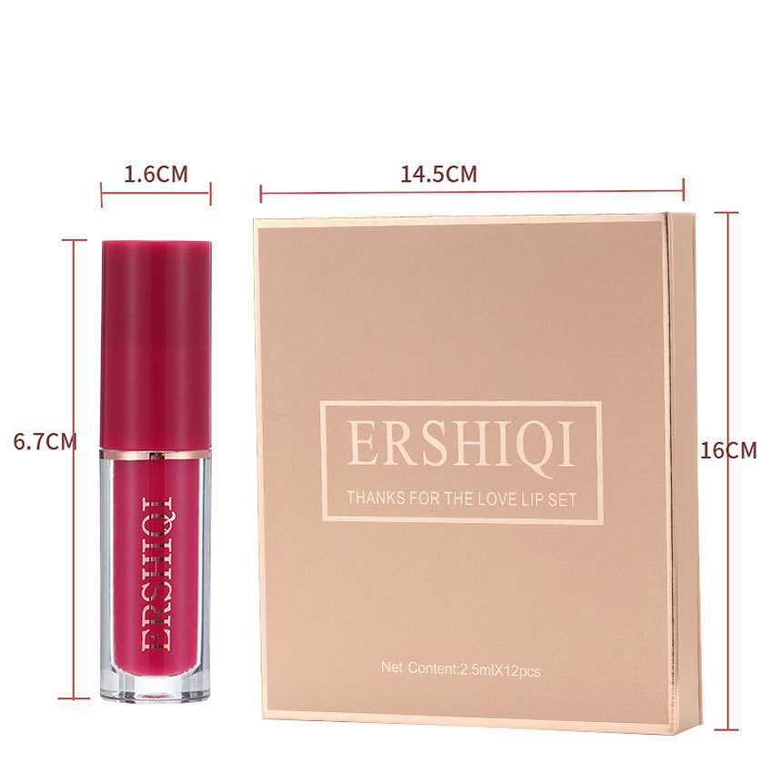 "The Velour — 12-Piece Moisturizing Matte Lipstick Gift Set"
