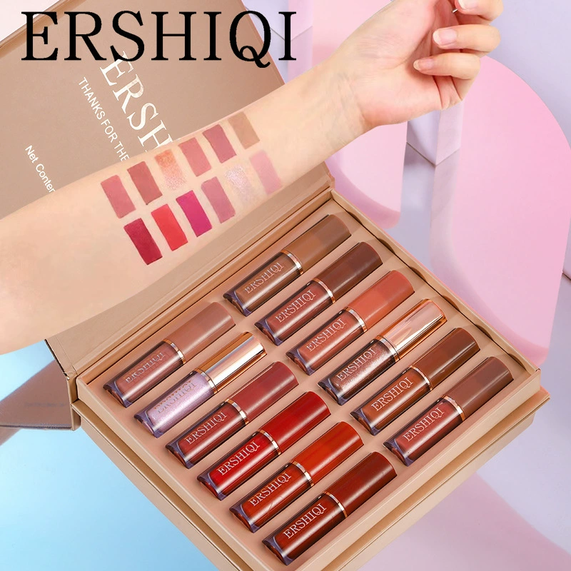 "The Velour — 12-Piece Moisturizing Matte Lipstick Gift Set"