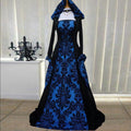 "The Riviera — Draped Long Sleeve Hooded Gown"